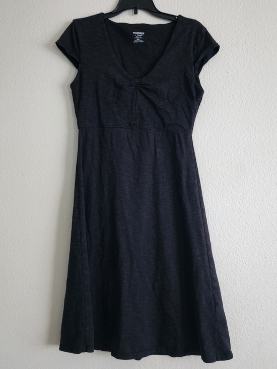 Toad&Co Dresses & Skirts - torrid Black Cap-Sleeve V-Neck Midi Dress